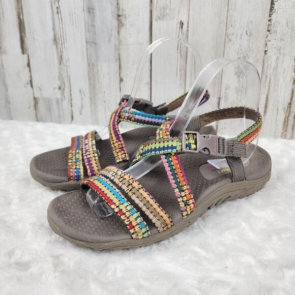 Skechers Raggae Sew Me Sandals Multicolored Size 7 - Picture 2 of 9